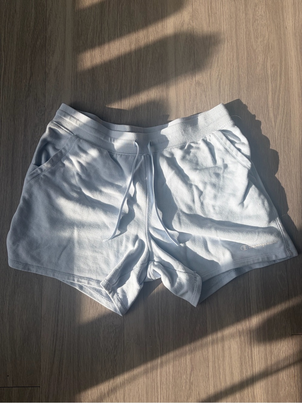 Champion Light Blue Women's Athletic Drawstring Shorts